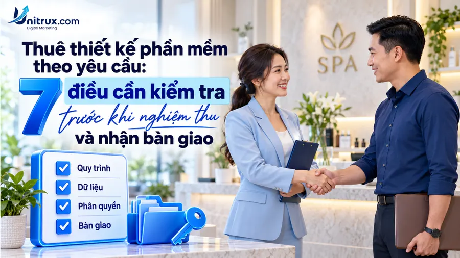 Thuê thiết kế phần mềm theo yêu cầu: 7 điều cần kiểm tra trước khi nghiệm thu và nhận bàn giao