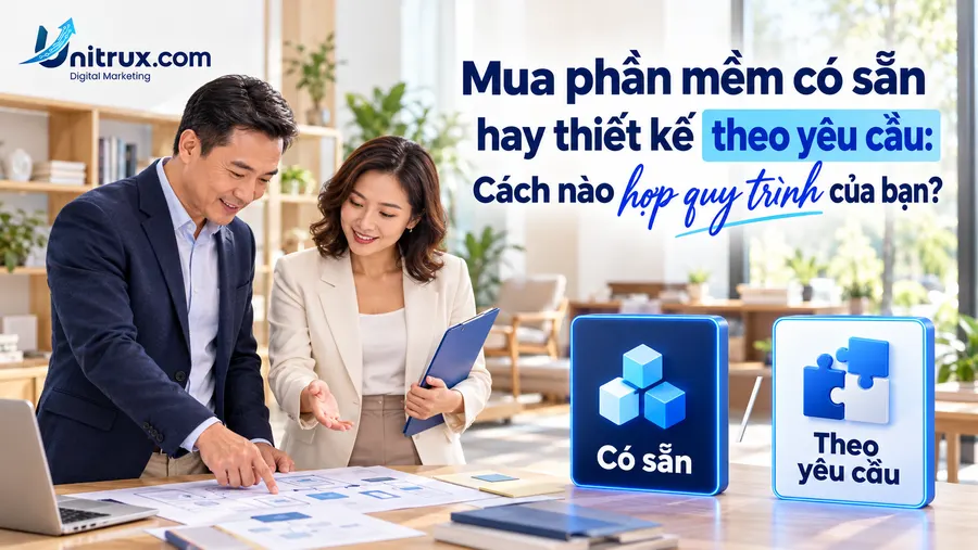 Mua phần mềm có sẵn hay thiết kế theo yêu cầu: Cách nào hợp quy trình của bạn?