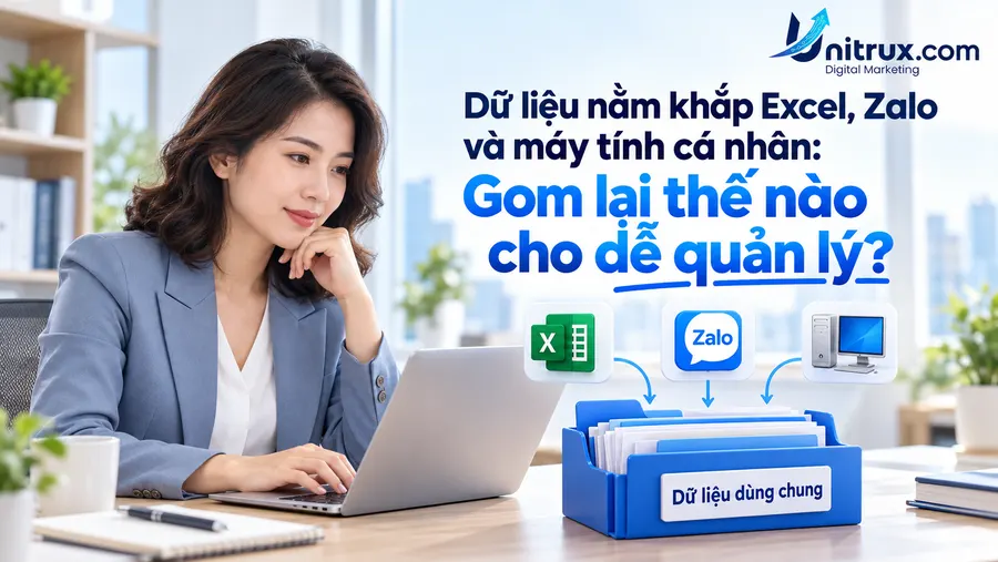 Dữ liệu nằm khắp Excel, Zalo và máy tính cá nhân: Gom lại thế nào cho dễ quản lý?