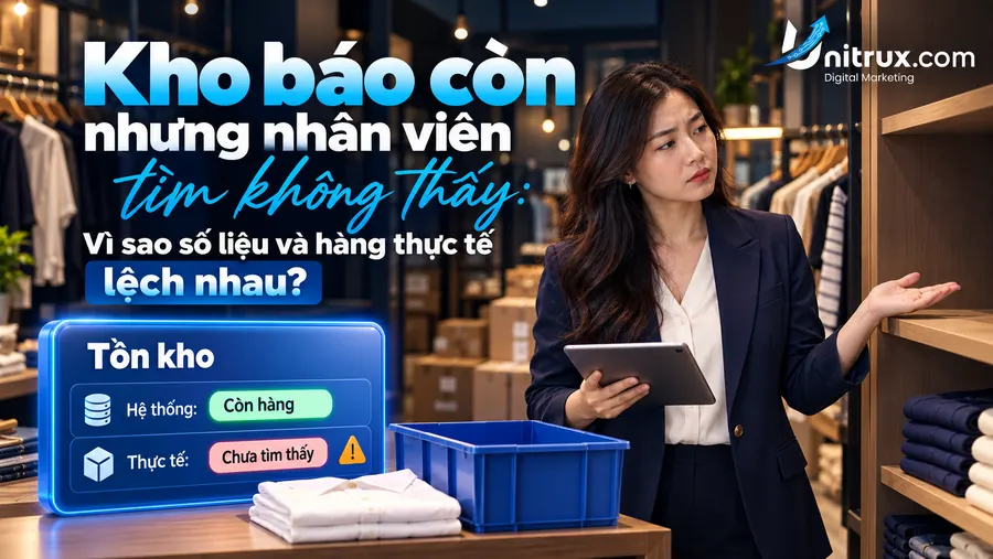 Kho báo còn nhưng nhân viên tìm không thấy: Vì sao số liệu và hàng thực tế lệch nhau?