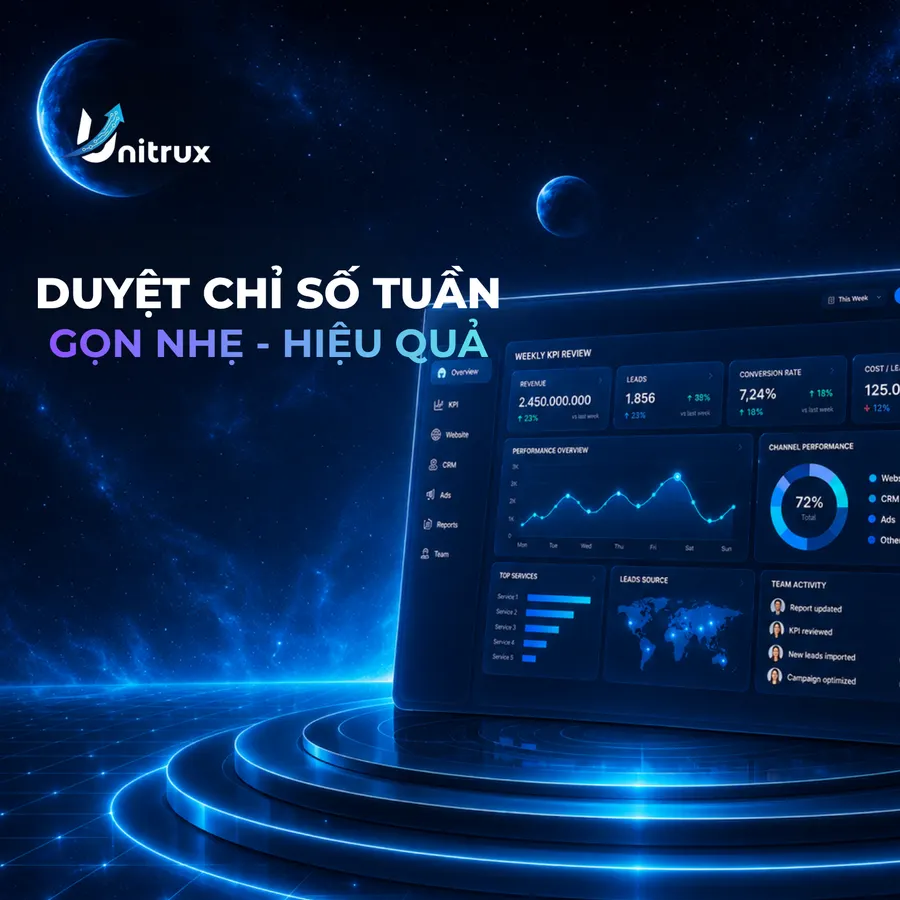 [Case Study Thực Tế] Cách Vận Hành Buổi Duyệt Chỉ Số Tuần Gọn Nhẹ Cho Mảng Dịch Vụ