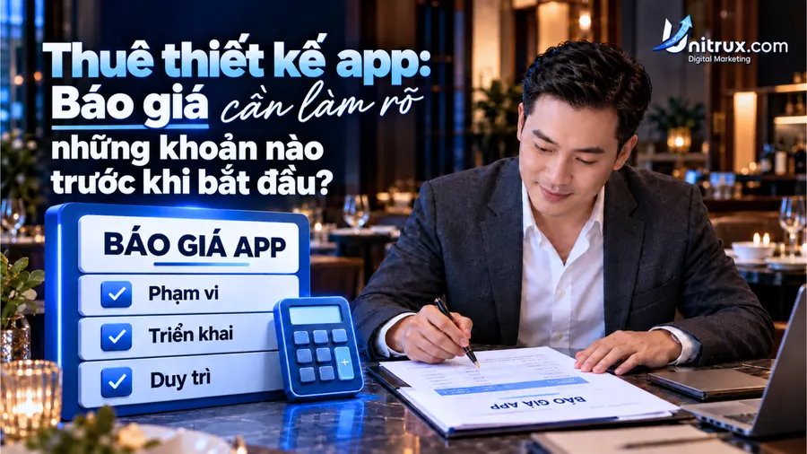 Thuê thiết kế app: 7 khoản cần làm rõ trong báo giá trước khi bắt đầu
