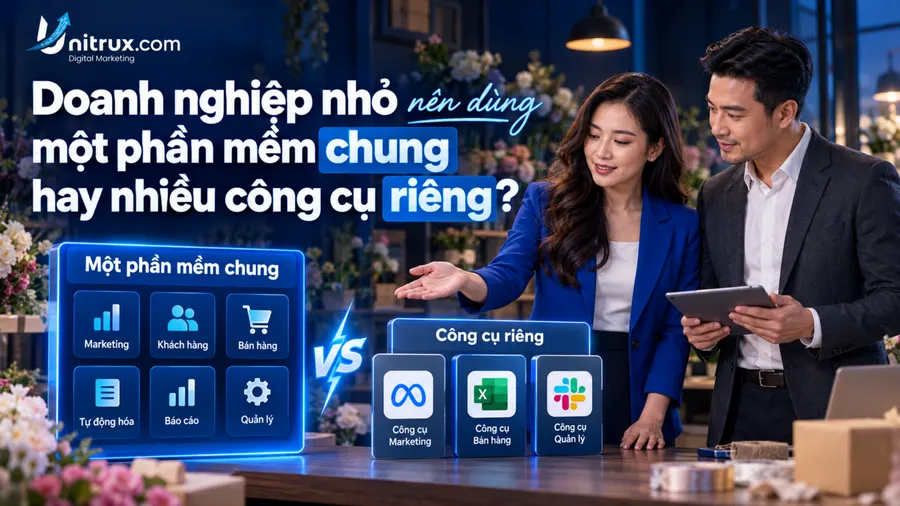 Doanh nghiệp SME nên dùng một phần mềm chung hay nhiều công cụ riêng?