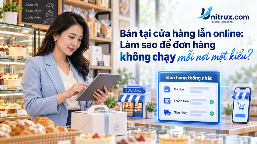Bán tại cửa hàng lẫn online: Làm sao để đơn hàng không chạy mỗi nơi một kiểu?