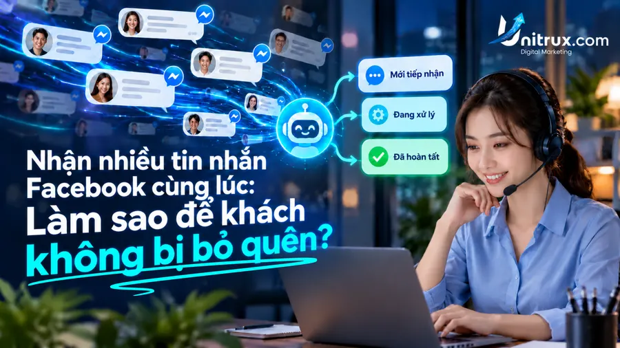Nhận nhiều tin nhắn Facebook cùng lúc: Làm sao để khách không bị bỏ quên?